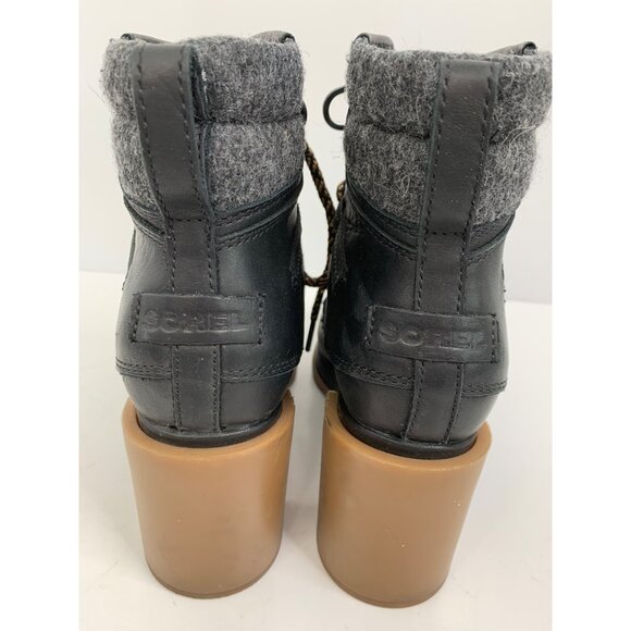 Sorel Womens Blake Heeled Lace-Up Winter Boots Size 7 EUC 8489 nonslip Booties - Picture 11 of 13